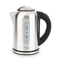 WASSERKOCHER BOE50 Silber, Programmierbar - Silberfarben/Schwarz, Metall (15/27/23.7cm) - HKoenig