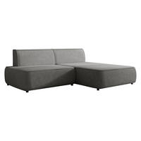 ECKSOFA Zuno, Seite: Rechts - Anthrazit/Schwarz, Holz/Kunststoff (254/162cm) - MIRJAN24