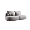 SCHLAFSOFA Moderne BABU mit Schlaffunktion – 3-Sitzer Sofa mit Bettkasten, DL-Automat, 2 Rückenkissen, 2 Zierkissen, 240x90x90 cm, Grau - Grau, Holz/Textil (240/90/90cm) - DomoHome
