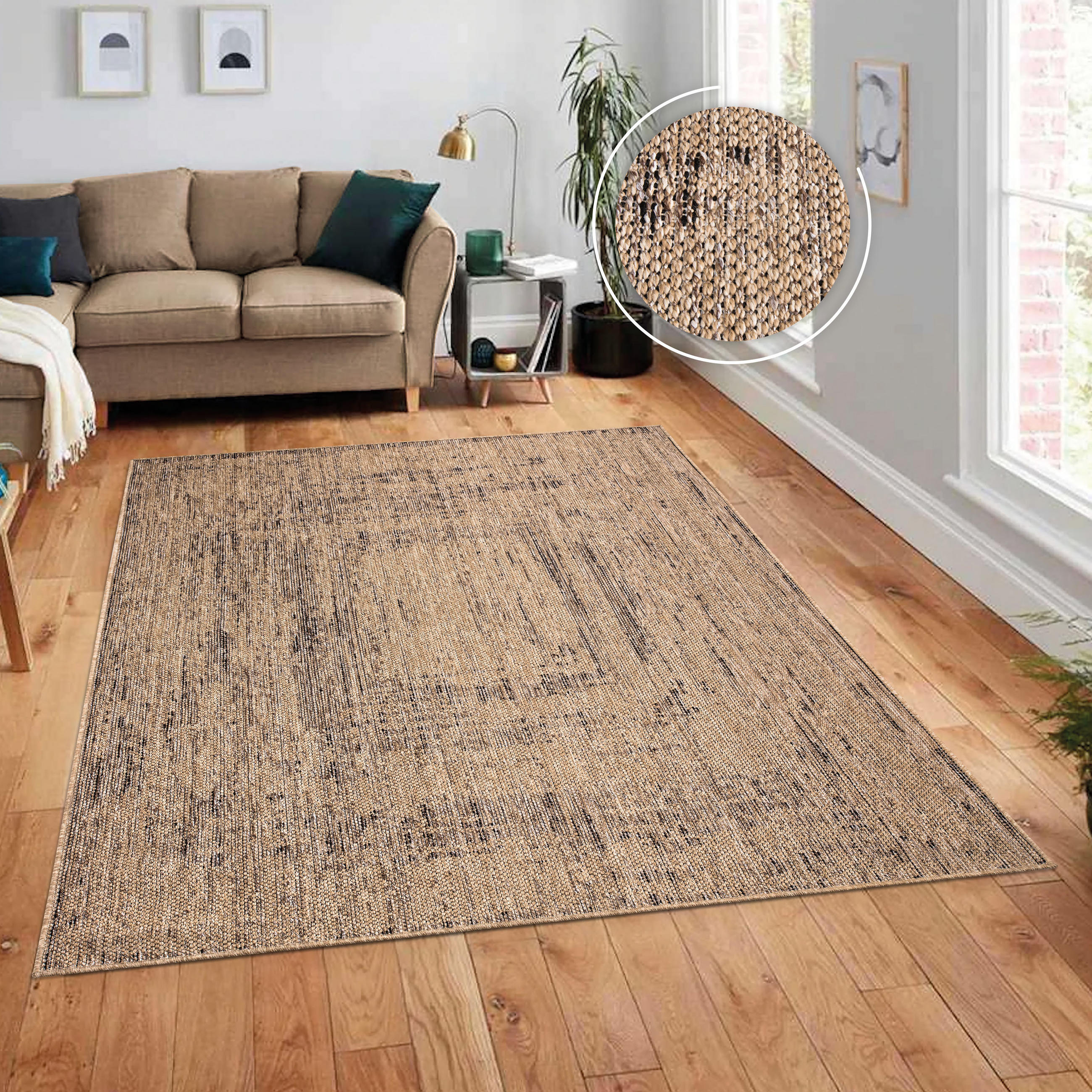 OUTDOORTEPPICH 120/160 cm Aachen 784 - Beige, Textil (120/160cm) - Paco Home