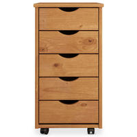 ROLLCONTAINER LAGOS Eiche - Eichefarben, Holz (35/65/40cm) - IDIMEX