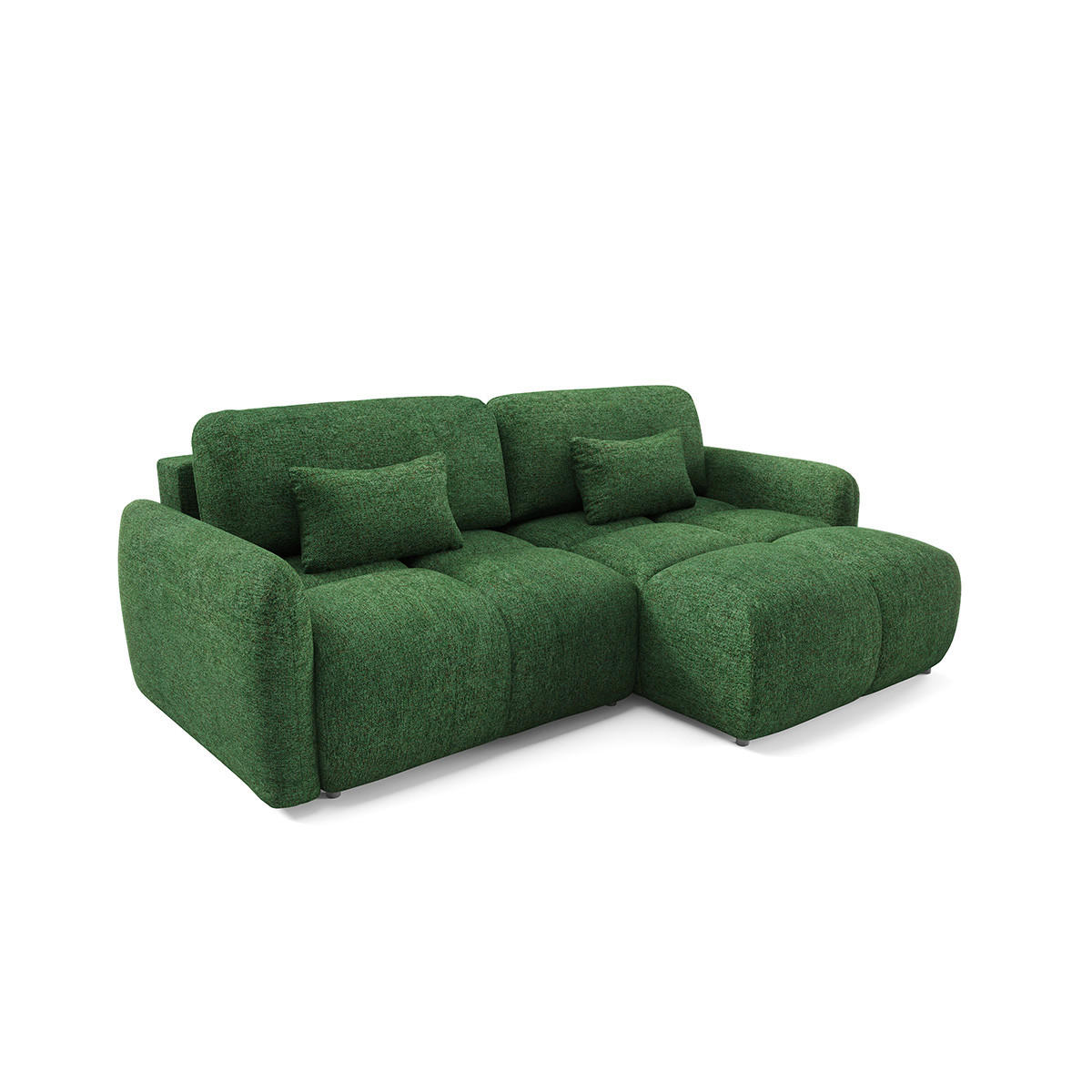 ECKSOFA Grün - Grün, Holz (240/165cm) - Petits-meubles