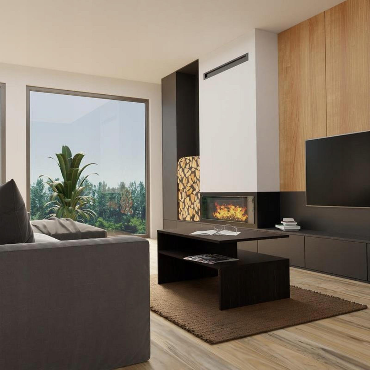 COUCHTISCH BOSTON EX3 Wenge 90/60/45 cm - Wengefarben, Holzwerkstoff (60/90/45cm) - Matkam Möbel