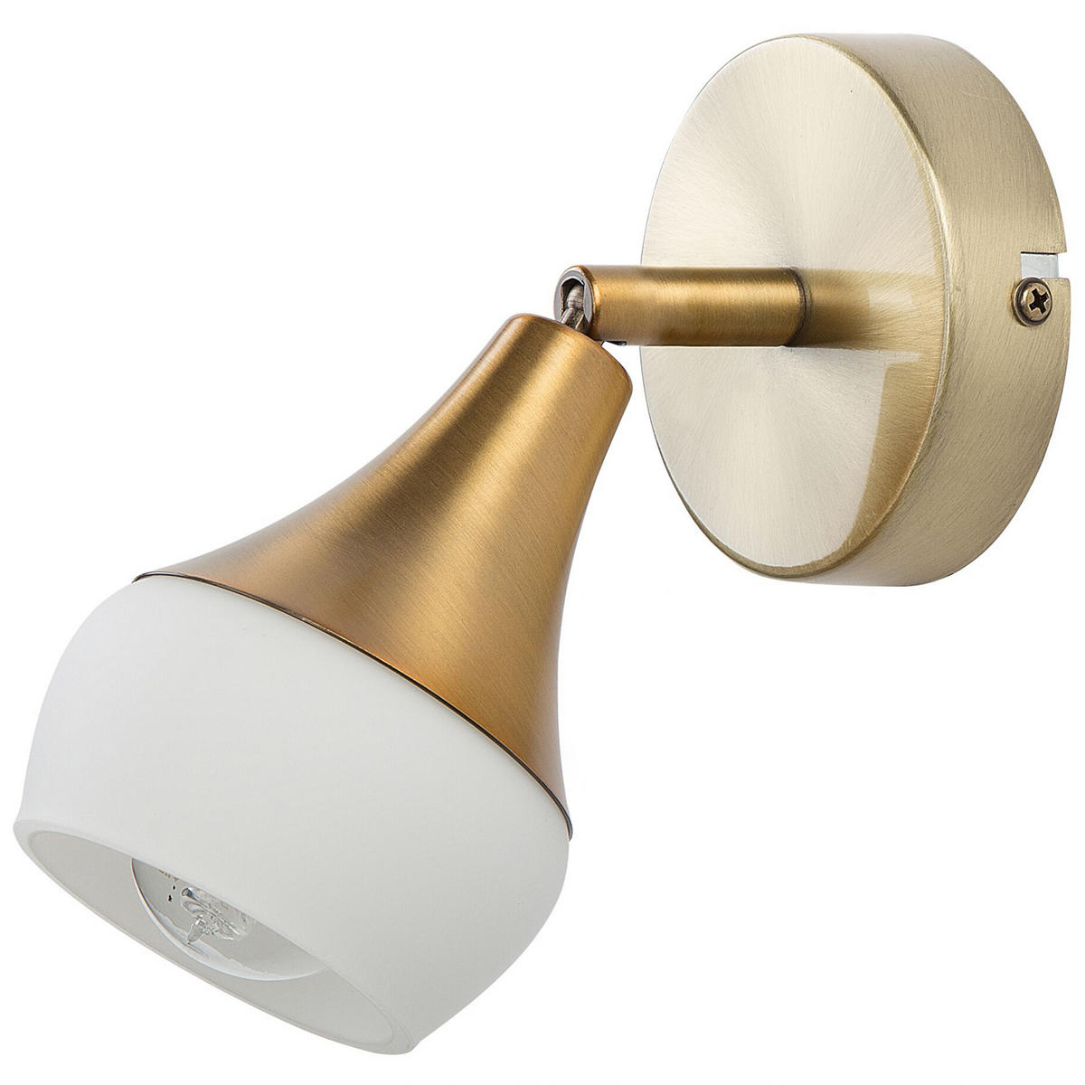 WANDLEUCHTE Antler 14/7/14 cm - Goldfarben, Metall (7/14/14cm) - Beliani