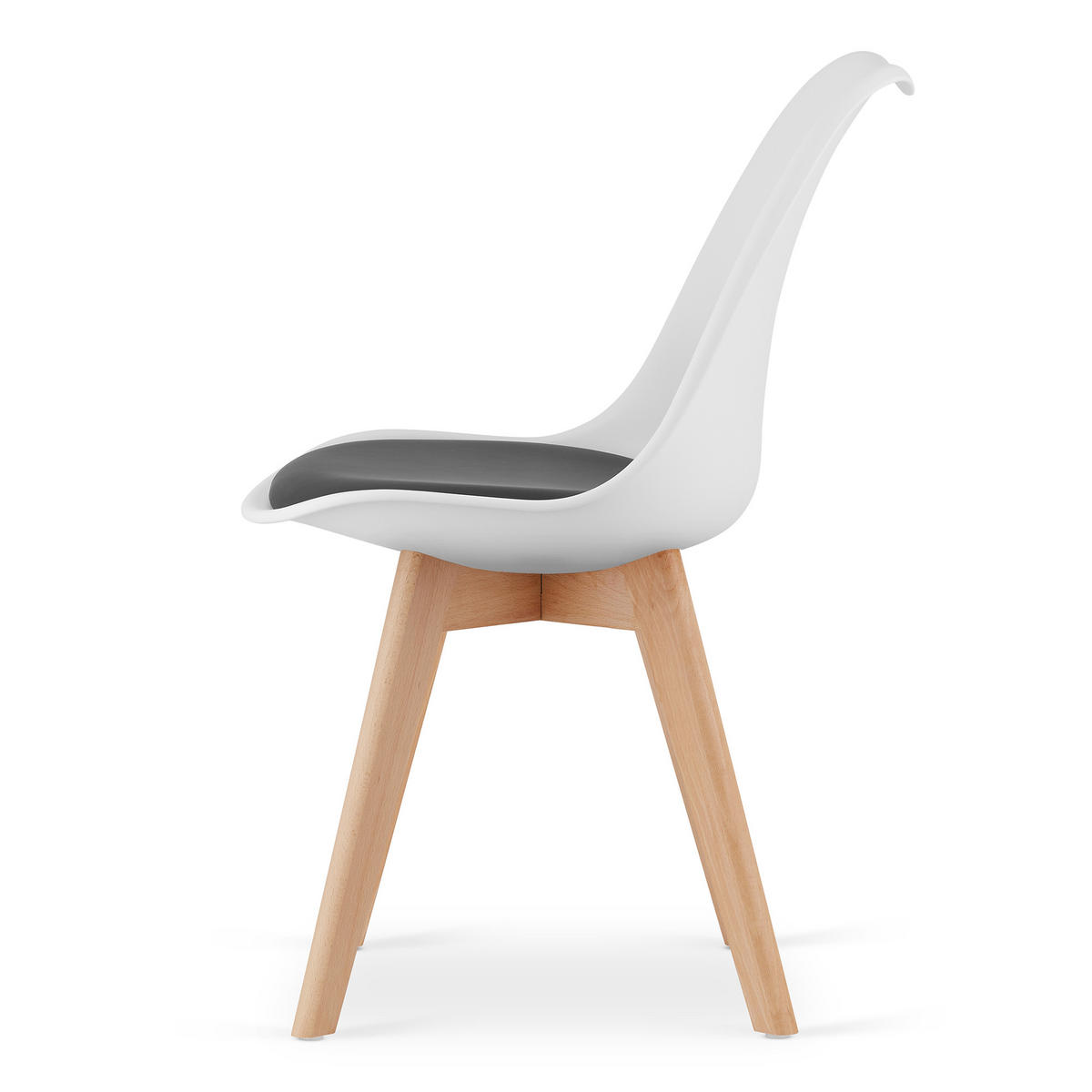 ESSZIMMERSTUHL Lars - Hellbraun/Schwarz, Holz/Textil (49/82/49cm) - Home Collective