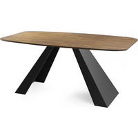 ESSTISCH Monte rechteckig ausziehbar, Lefkas Eiche 160-200/80/76 cm - Alteiche/Schwarz, Holzwerkstoff/Metall (160/80/76cm) - WFL GROUP