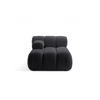 CHAISELONGUE links Bellis aus Boucle graphit - Graphitfarben, Textil (94/70/155cm) - Micadoni
