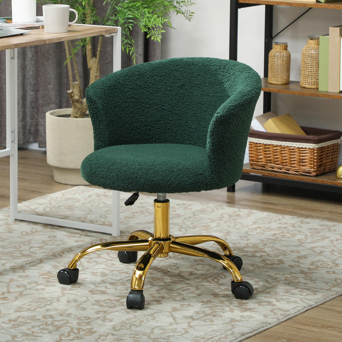 DREHSTUHL DE-11762 ergonomisch höhenverstellbar Grün - Grün, Textil (56/76/58cm) - ComfortXL