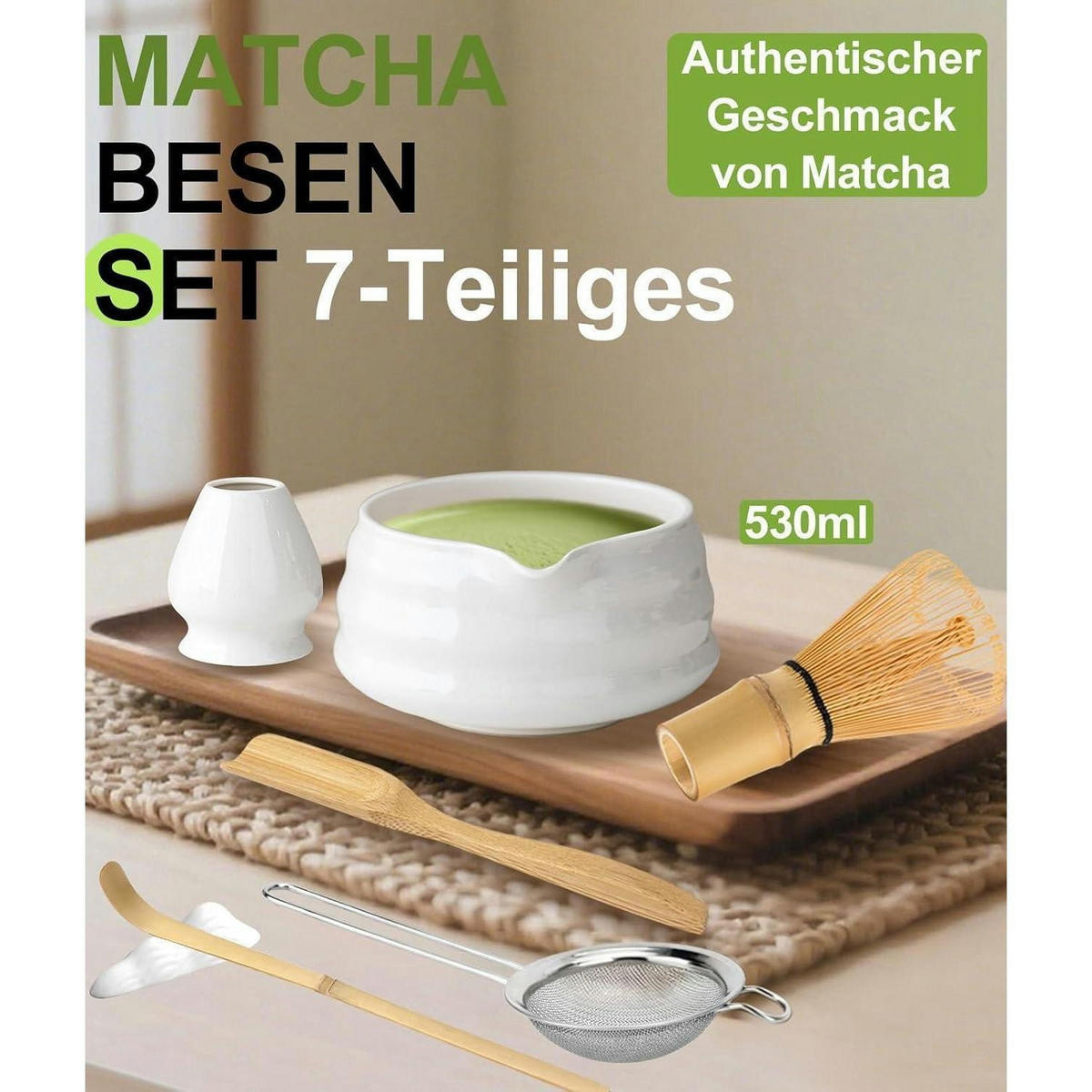 MATCHA Set 7-teilig Weiß - Weiß, Keramik (15/10/15cm)