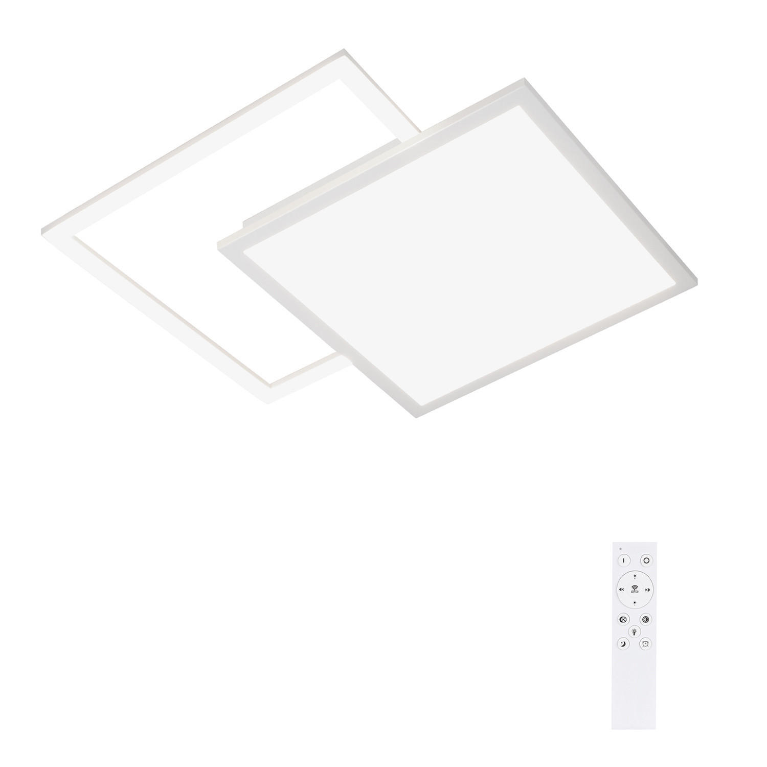 LED-DECKENLEUCHTE Carl 53/53/5 cm - Weiß, Metall (53/53/5cm) - Nettlife