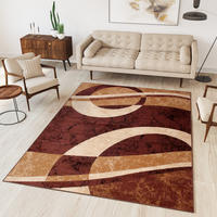 TEPPICH DREAM Braun Creme 120/170 cm - Creme/Braun, Textil (120/170cm) - Tapiso