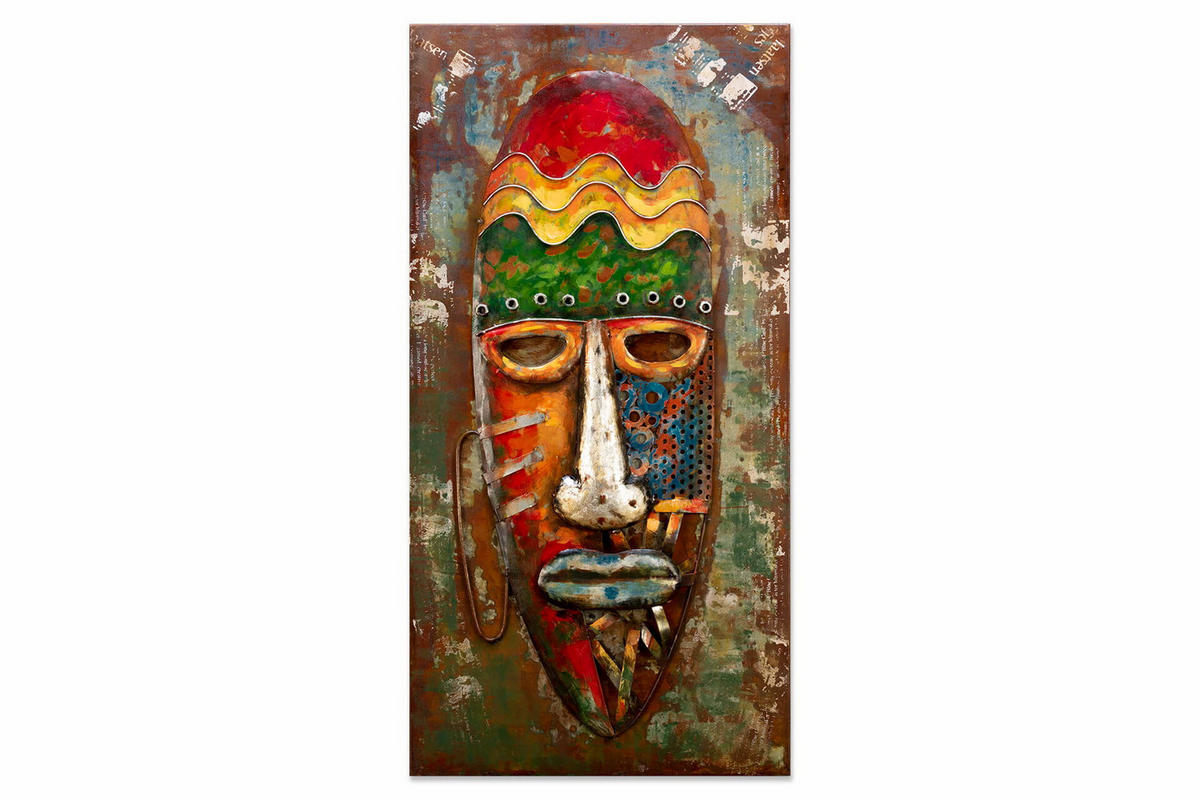 METALLBILD Bunt 120/60 cm - Multicolor, Metall (6/60cm) - KUNSTLOFT