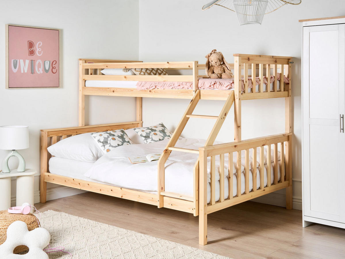 HOCHBETT 90-140/200 cm Hellbraun Bierne - Hellbraun, Holz (140/200cm) - Beliani