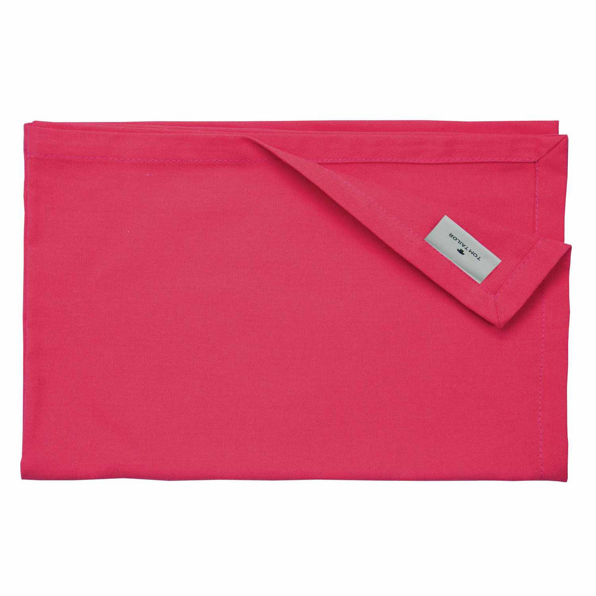 TISCHLÄUFER IN LEINENOPTIK DOVE Blickdicht - Pink, Textil (150/50/0.5cm) - Tom Tailor