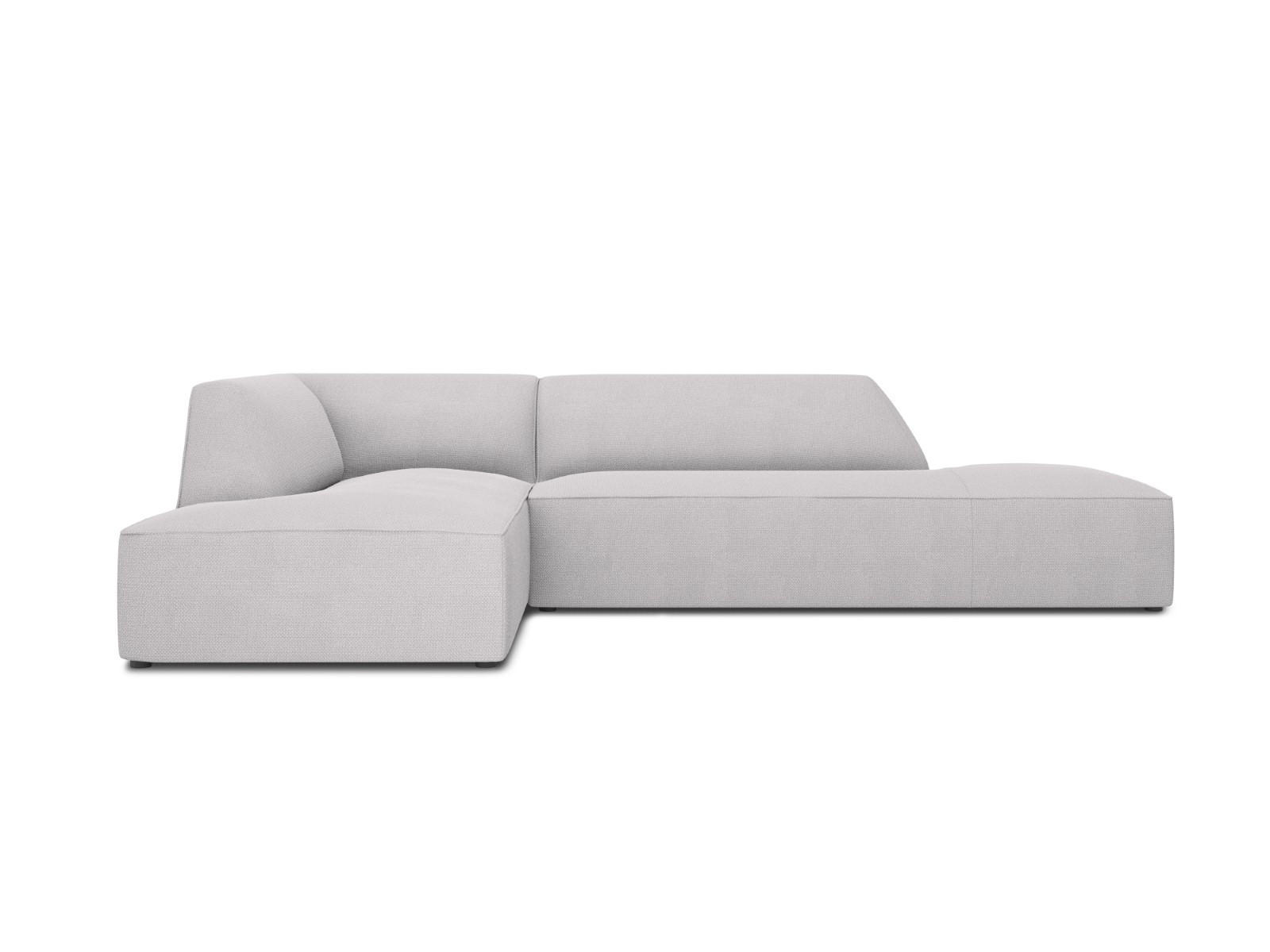 ECKSOFA links Ruby aus strukturiertem Stoff hellgrau 4 Sitzplätze - Hellgrau, Textil (180/273cm) - Micadoni