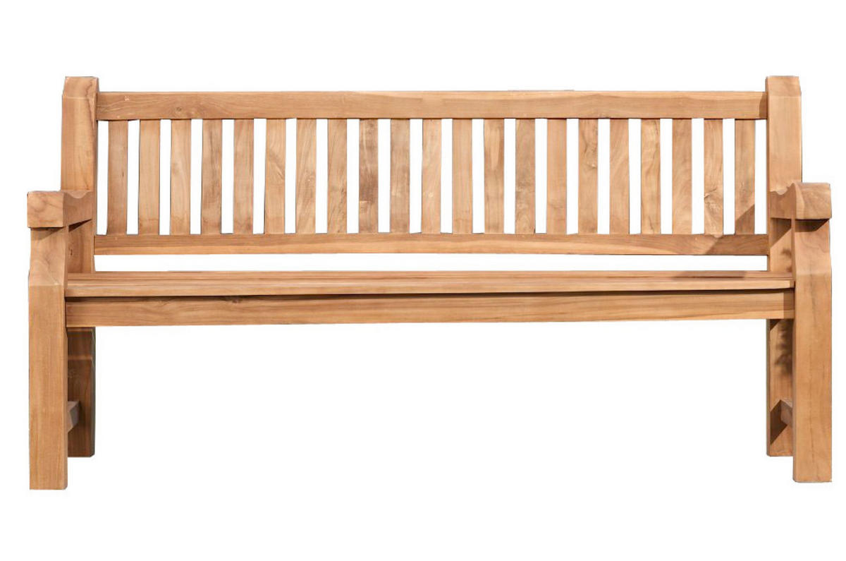 TEAKBANK Jacky 220 cm teak - Braun, Holz (220/61/93cm) - TPFGarden