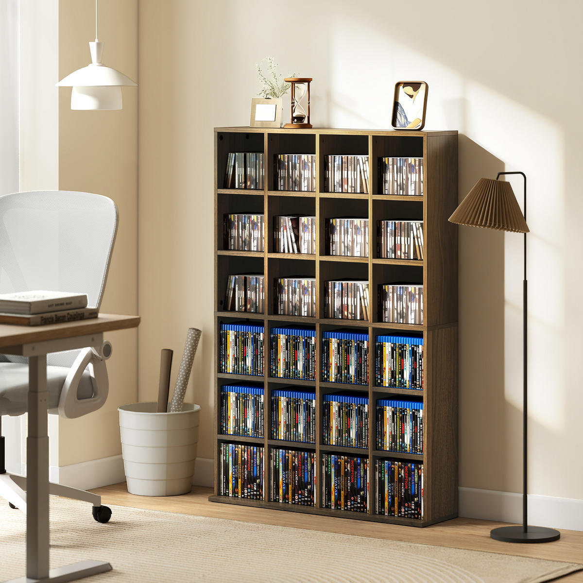 CD-REGAL DE-14505 mit verstellbaren Böden Braun - Braun, Holzwerkstoff (20/130.5/89cm) - ComfortXL