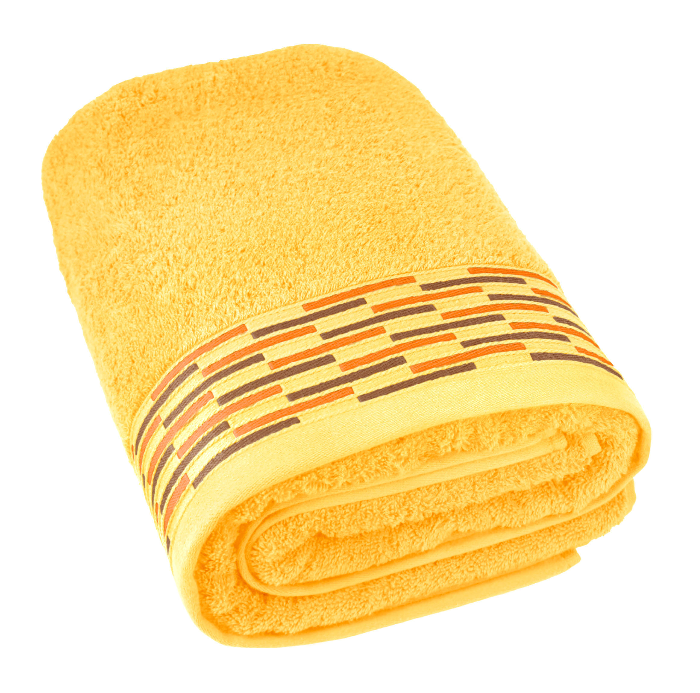 SAUNATUCH Lugano Gelb 80x200 cm - Gelb, Textil (80/200cm) - Lashuma