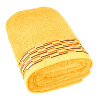 BADETUCH Lugano Gelb 100x200 cm - Gelb, Textil (100/200cm) - Lashuma