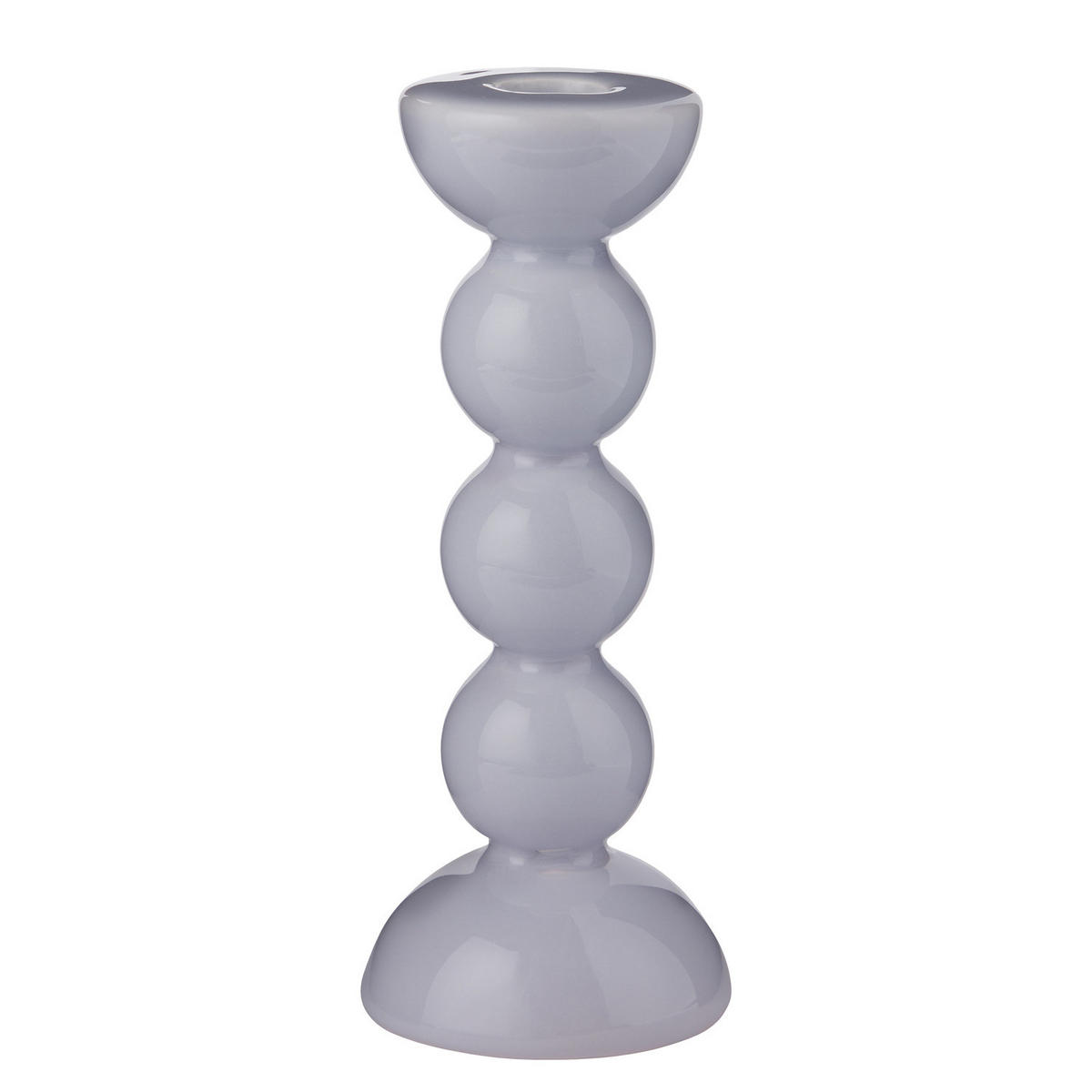 KERZENHALTER Super Natural - Blau, Keramik (8/20/8cm) - Butlers