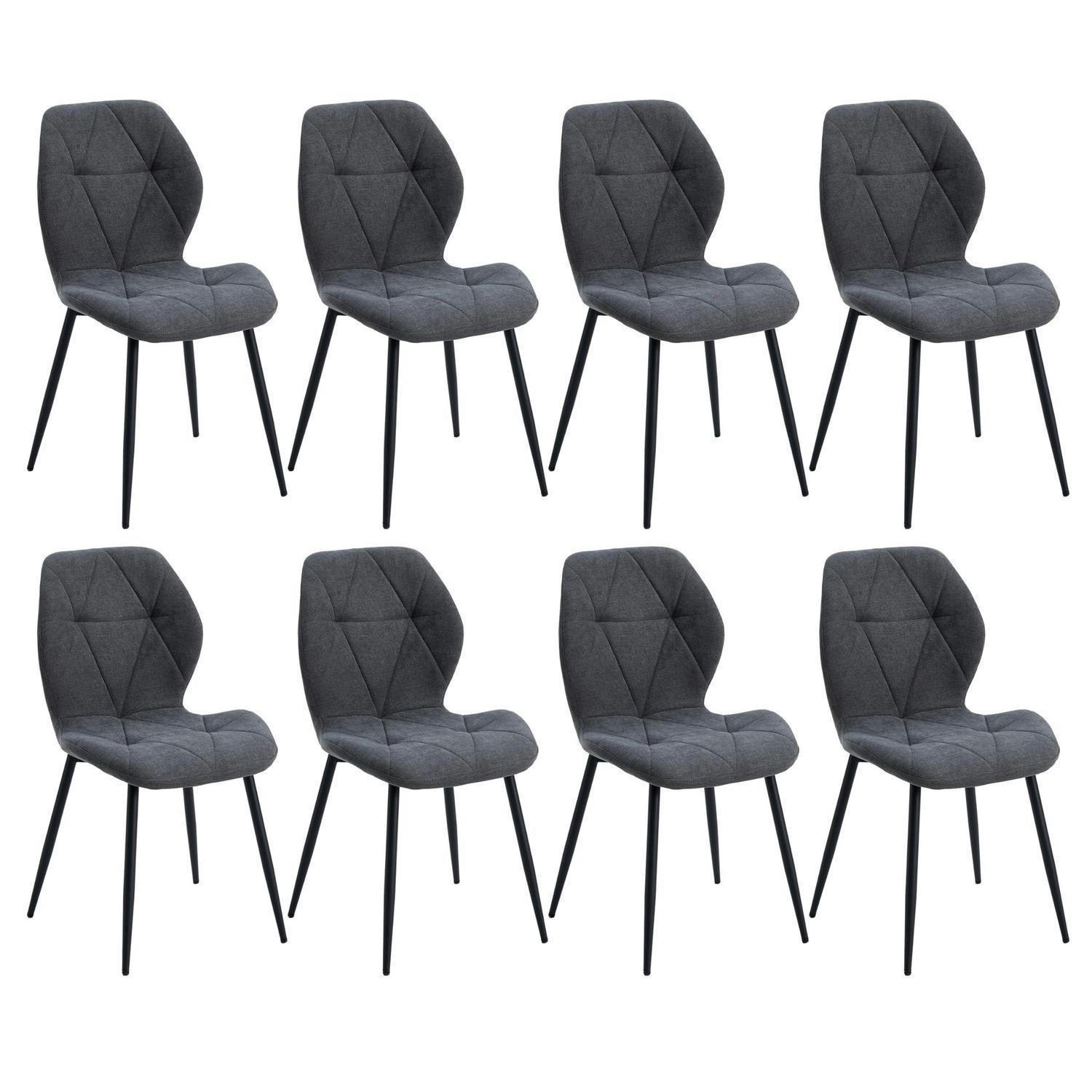 XXXLutz Esszimmerstühle Anthrazit 43x86x47.5 cm