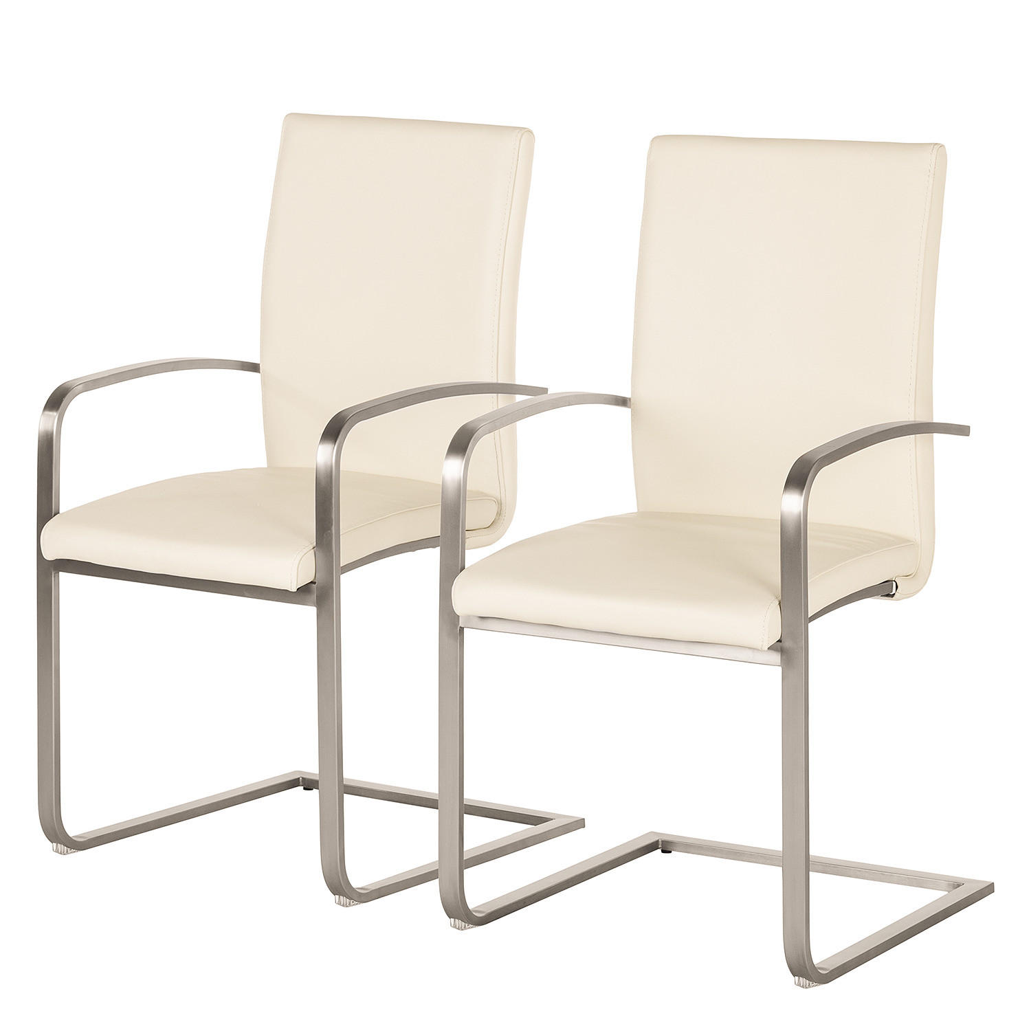 FREISCHWINGER - Creme, Leder/Metall (52/96/56cm) - home24