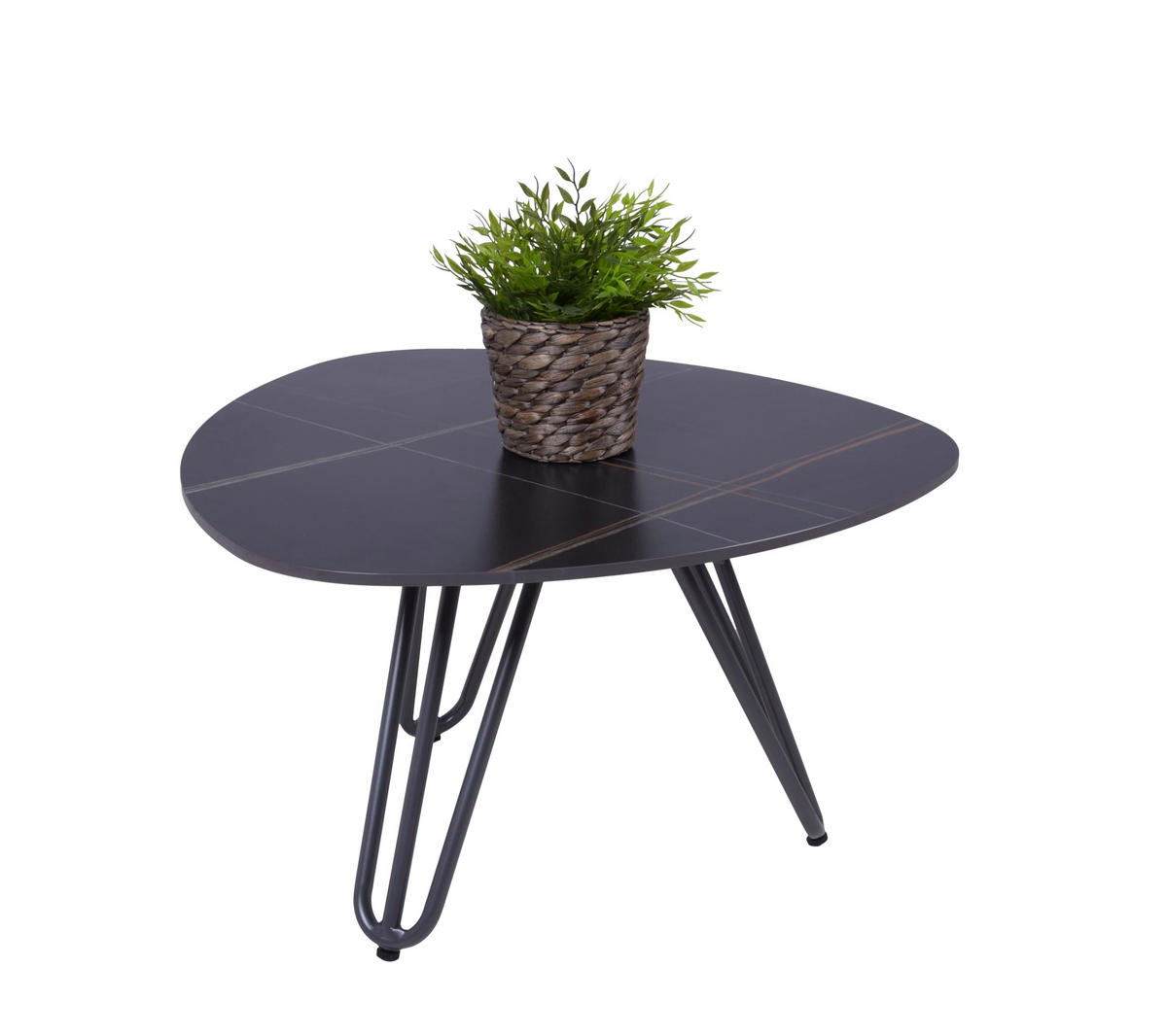 GARTENTISCH Judit 68 cm Terrassentisch - Grau, Metall (68/68/39cm) - DELUKE