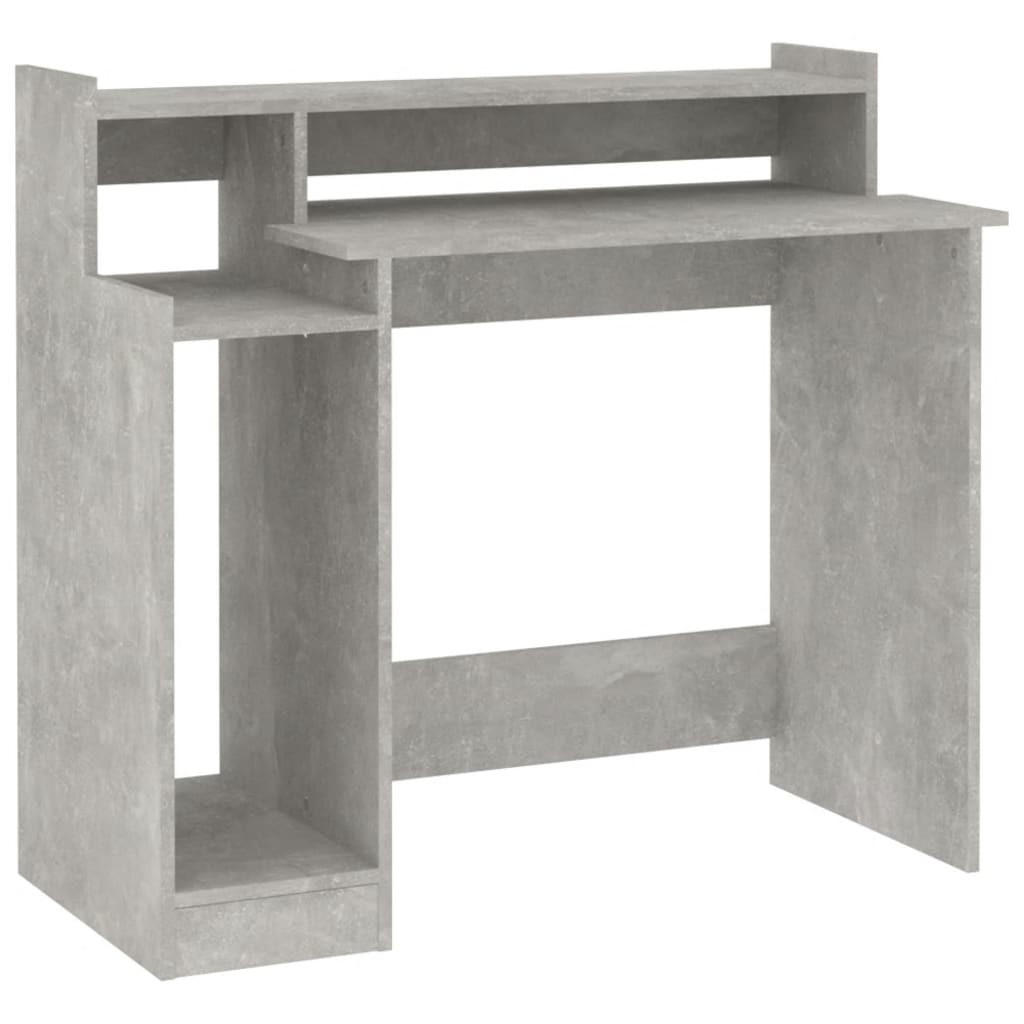 vidaXL Computertisch Hellgrau 97x90x45 cm
