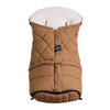 KINDERWAGEN-FUSSSACK Moony 2in1, Sherpa Fleece cream, camel - Braun, Textil (48/10/105cm) - Kaiserbaby