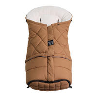 KINDERWAGEN-FUSSSACK Moony 2in1, Sherpa Fleece cream, camel - Braun, Textil (48/10/105cm) - Kaiserbaby