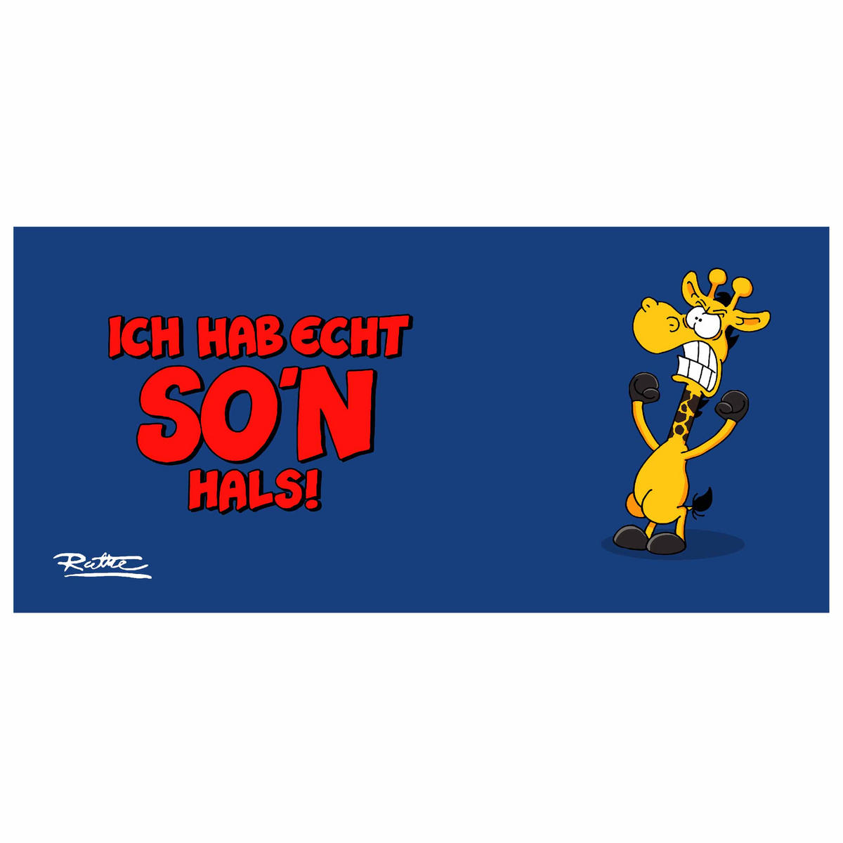 KAFFEEBECHER Ralph Ruthe Ich hab echt so'n Hals! Mehrfarbig 320 ml - Multicolor, Keramik (0.32L) - United Labels