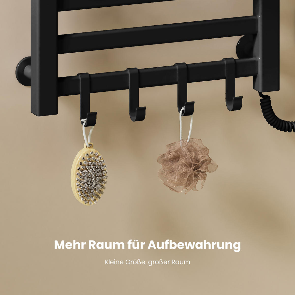 HEIZKÖRPER Elektrisch mit WiFi und Fernbedienung Schwarz 50/50 cm - Schwarz, Metall (50/50/25cm) - EMKE