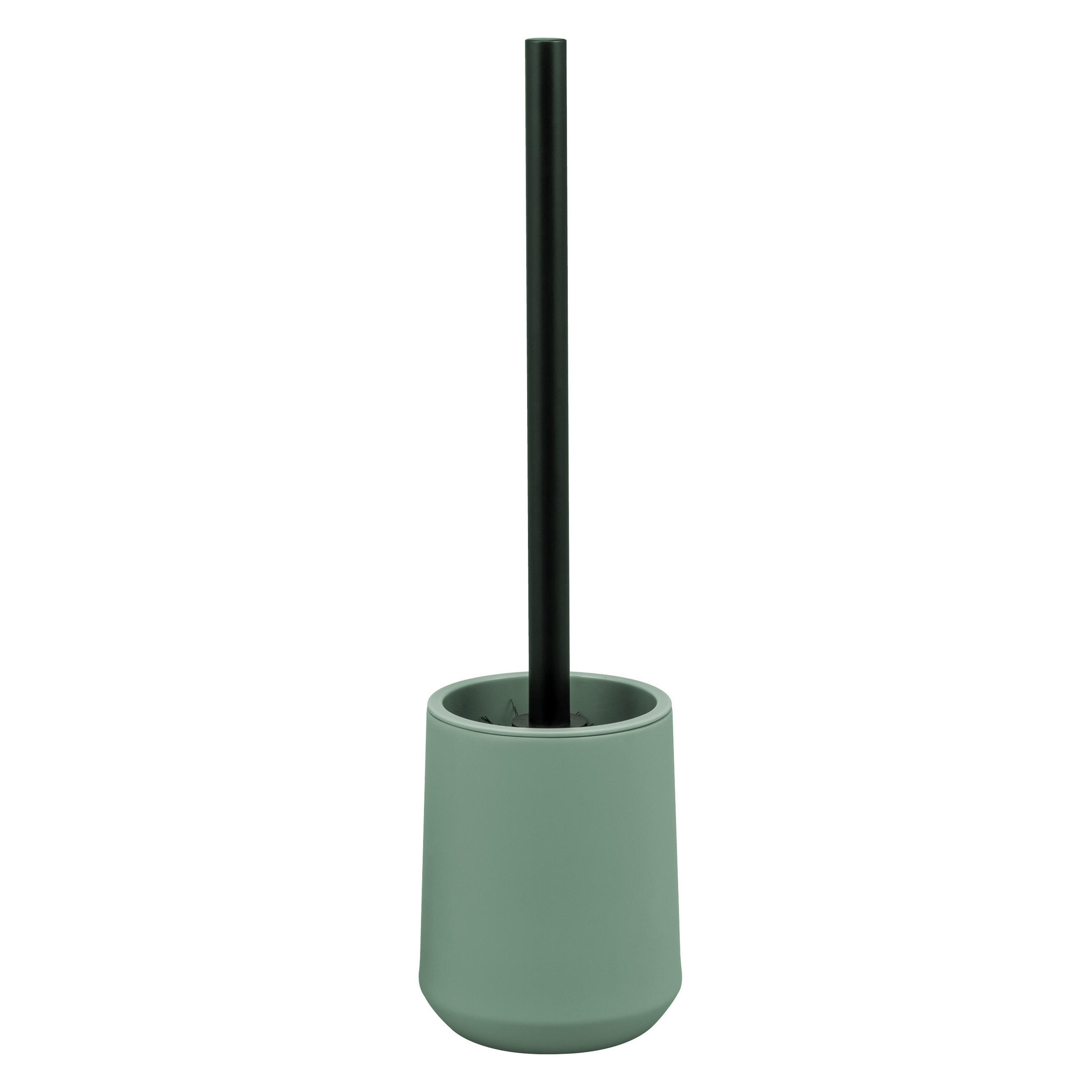 WC-GARNITUR TESERO, Kunststoff, grün - Grün, Kunststoff (10.5/39.5/10.5cm) - eluno