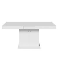 AUSZIEHTISCH Weiß 140-180/80/76 cm - Weiß, Holz (80/140/76cm) - PANGIVO