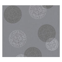 VLIESTAPETE Grau 53/1005 cm - Schwarz/Grau, Textil (53/1cm) - KUNSTLOFT