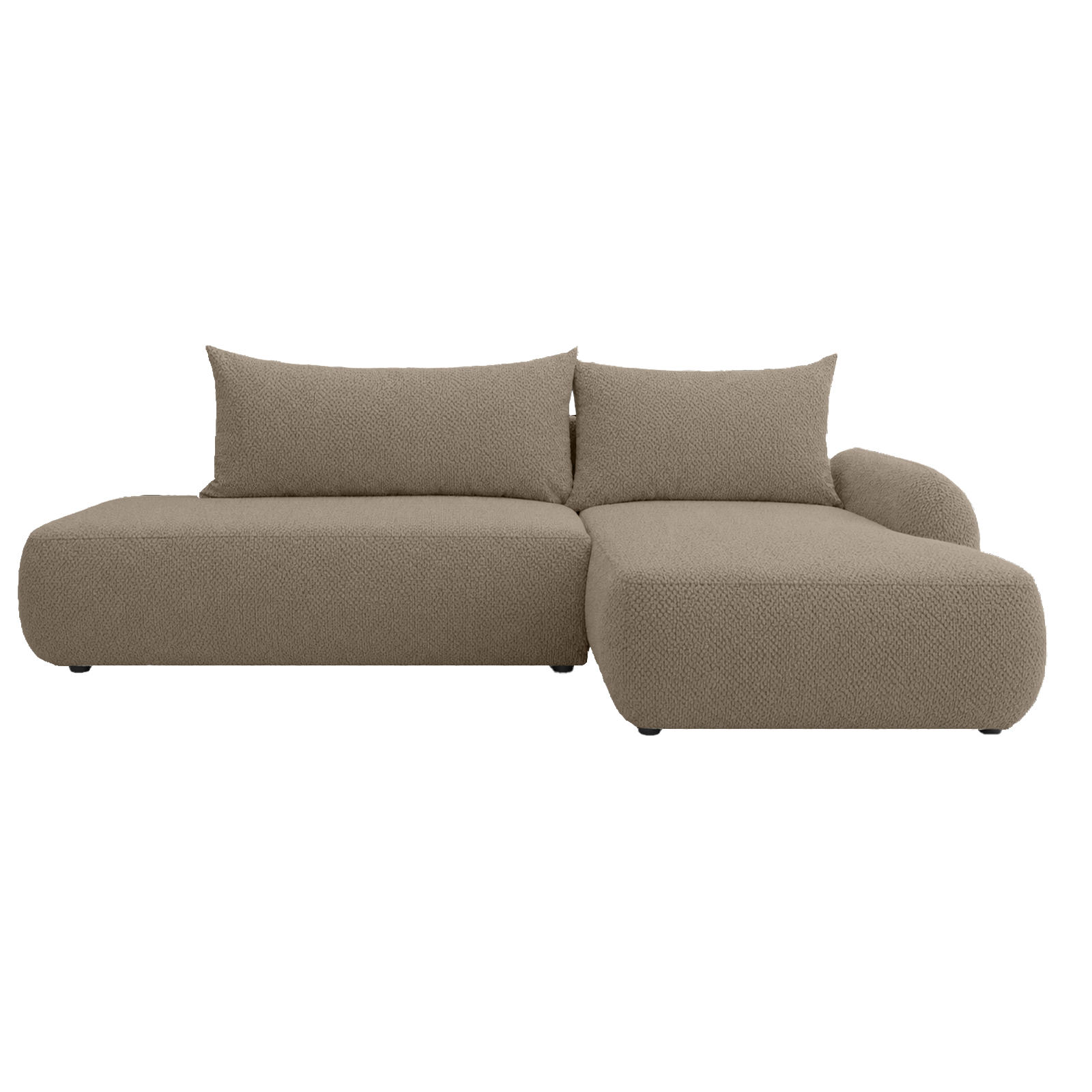 ECKSOFA Munduk I mit Schlaffunktion, Beige - Beige, Textil (302/184cm) - Fedve