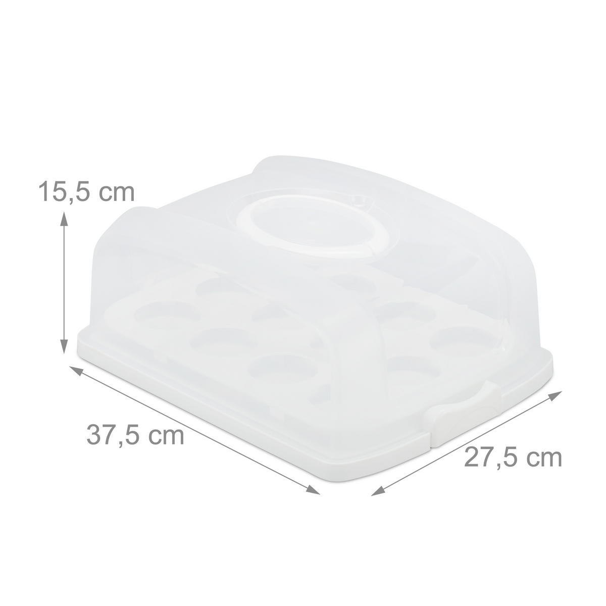 KUCHENBOX - Multicolor, Kunststoff (37.5/15.5/27.5cm) - Relaxdays