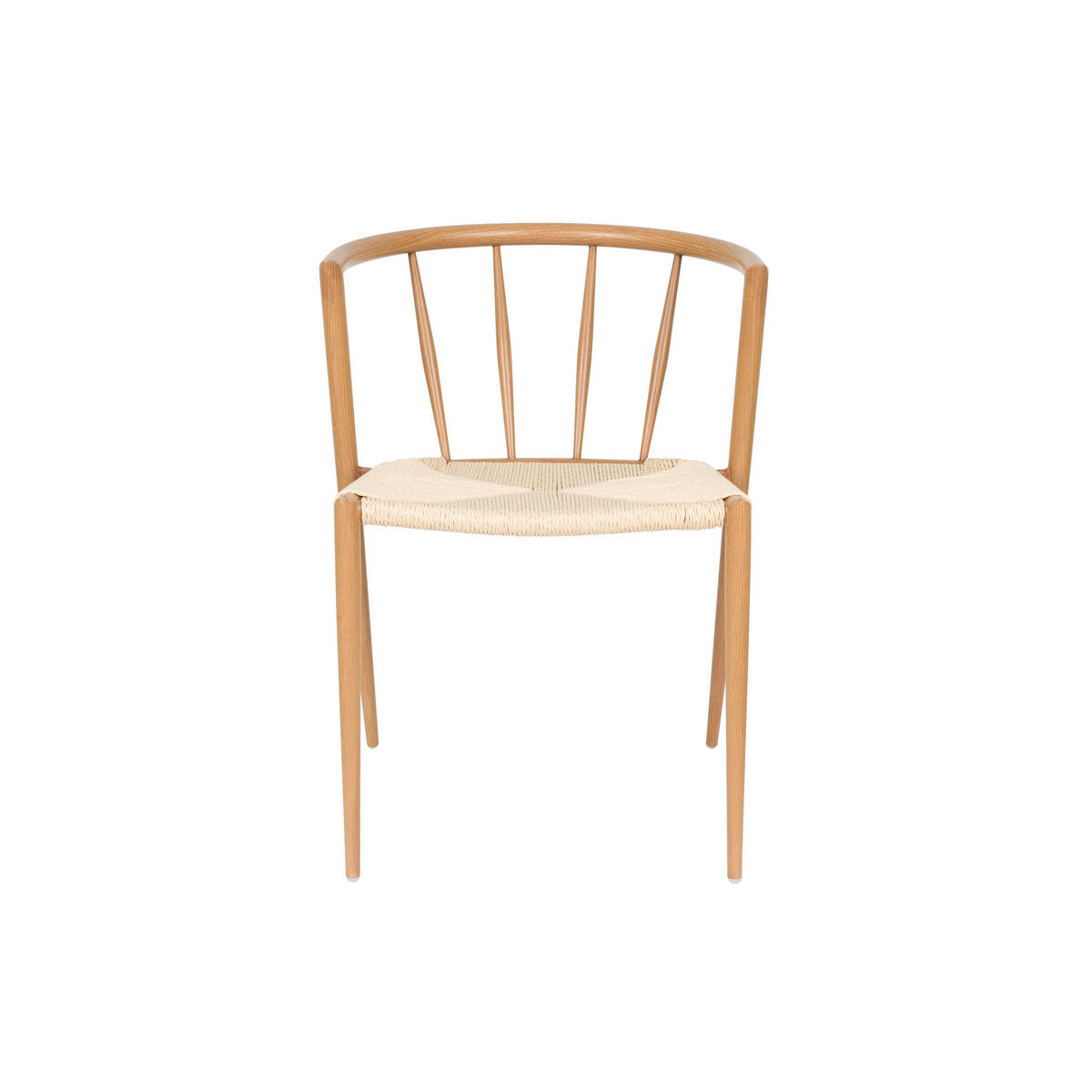 ESSZIMMERSTUHL Che Naturel - 2 er Set - Hellbraun/Beige, Metall (52/70/46cm) - Housecraft Living