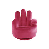 SESSEL mit gerader Rückenlehne - 1 Person - Stoff, Samt - Pink Fuchsia - - Pink, Textil (82/89/78cm) - Vente-Unique