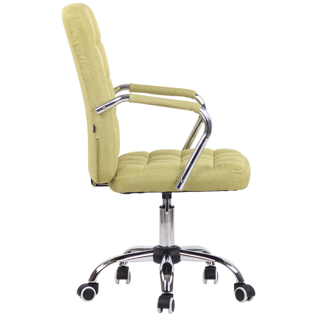 Thumbnail - TPFLiving Bürostuhl, Grün, Textil, 56x108x60 cm, Arbeitszimmer, Bürostühle, Drehstühle