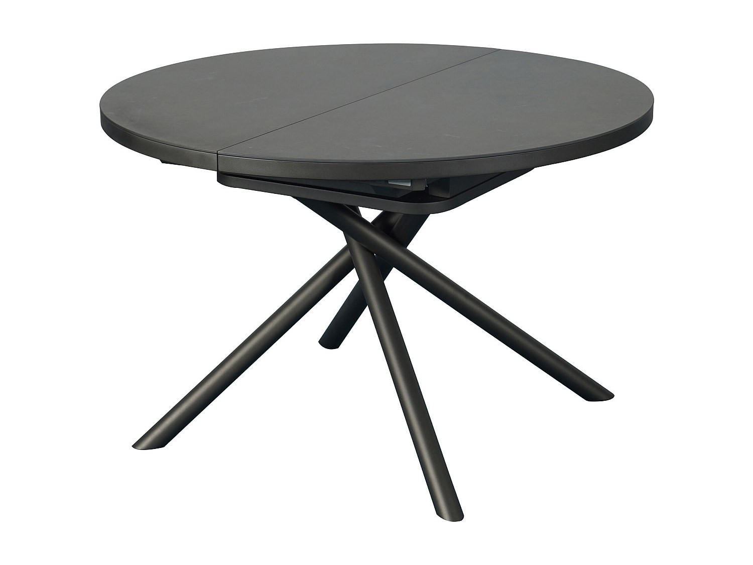 AUSZIEHBARER Tisch - 4 , 6 -Sitzer - MDF - grau, braun - FEROLA - Grau, Holz (120/160/76cm) - Vente-Unique