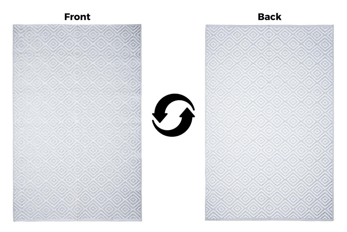 TEEPPICH IBIZA Grau 150/240 cm - Grau, Kunststoff (150/240cm) - Tapiso