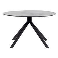 ESSTISCH rund aus Mangoholz 130cm, schwarz - Schwarz, Holz (130/130/76cm) - Giga Meubel
