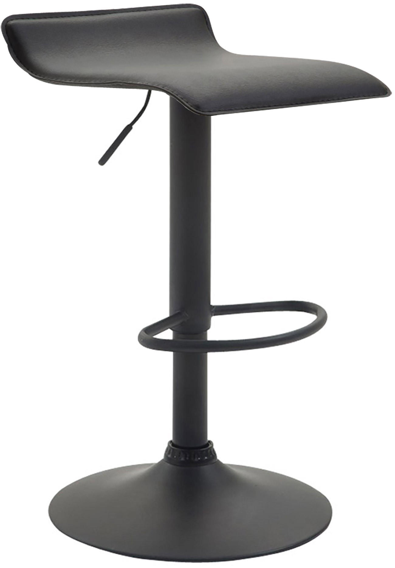 BARHOCKER Dyn V2 63-84 cm Schwarz - Schwarz, Leder (36/63/39cm) - furnicato