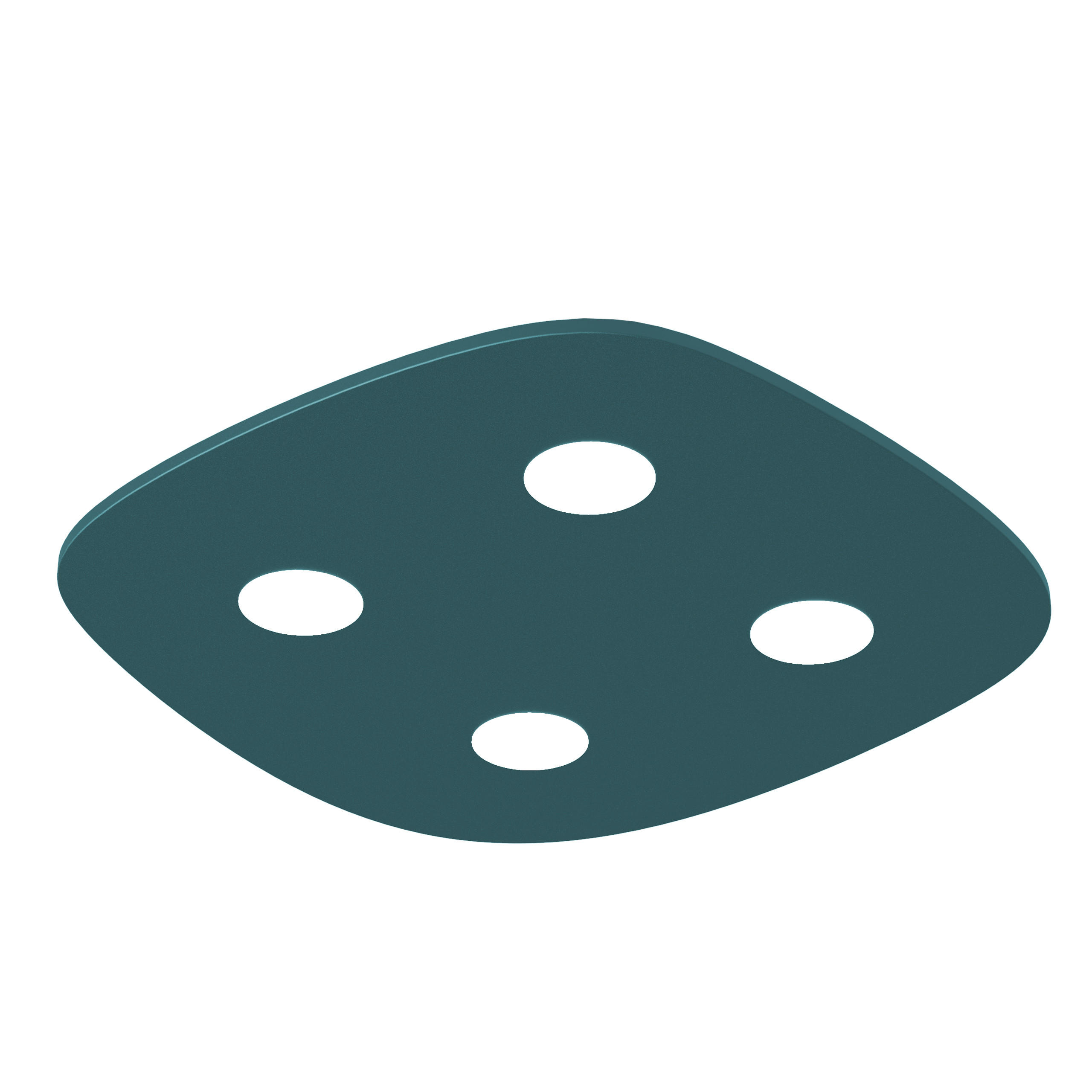 Lumicom Deckenleuchte Blau 55x4x55 cm