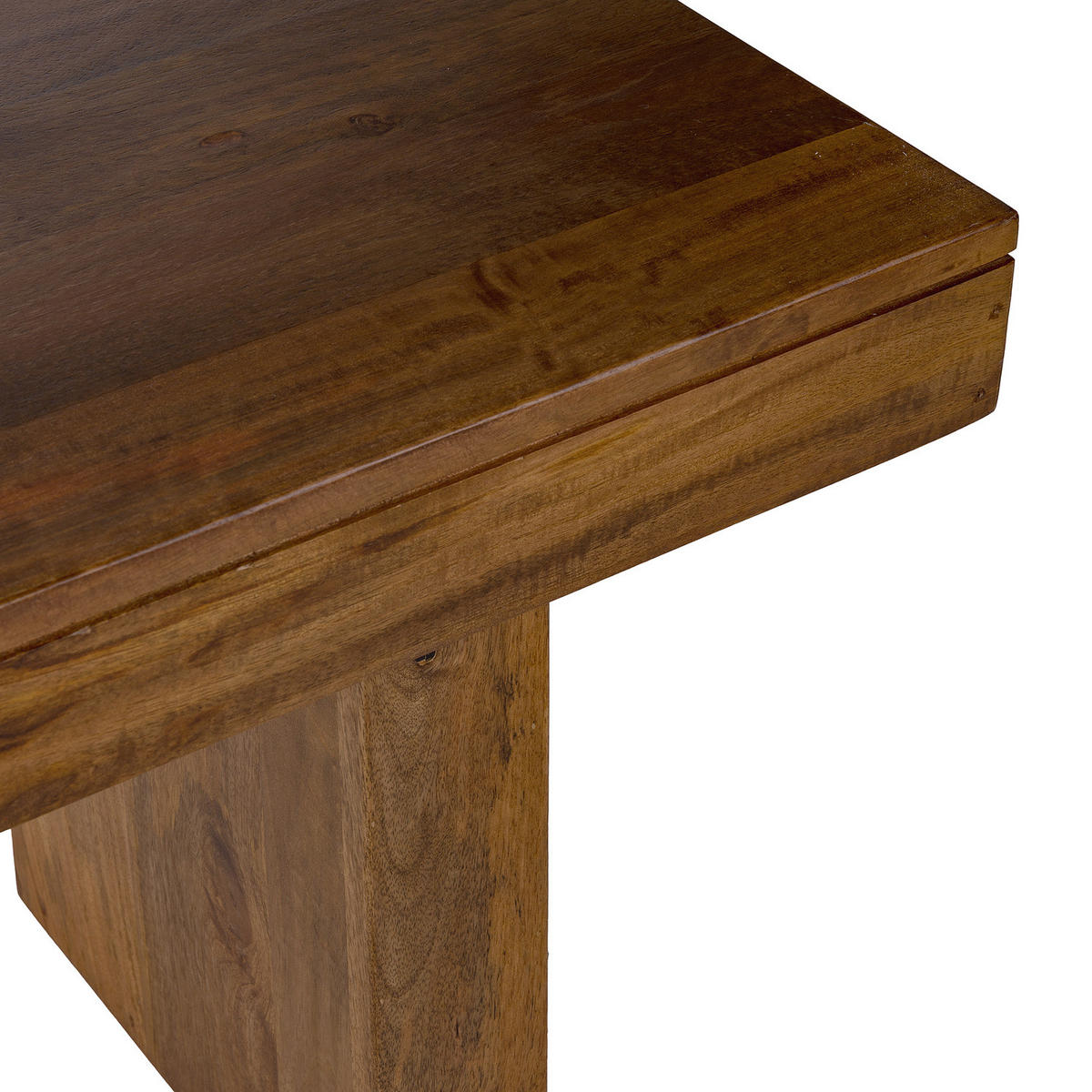 MASSIVE SITZBANK - Mango massiv - Braun, Mangoholz/Holz (145/45/40cm) - home24