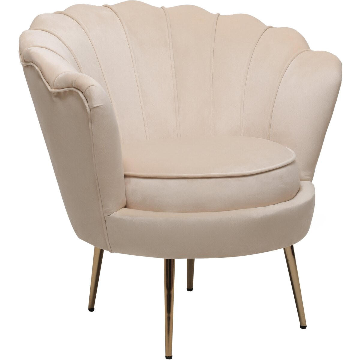 SESSEL - "Floria" - 75 x 68 x 77.5 cm - Beige - Beige, Textil (73/76/70cm) - Habitat Garten