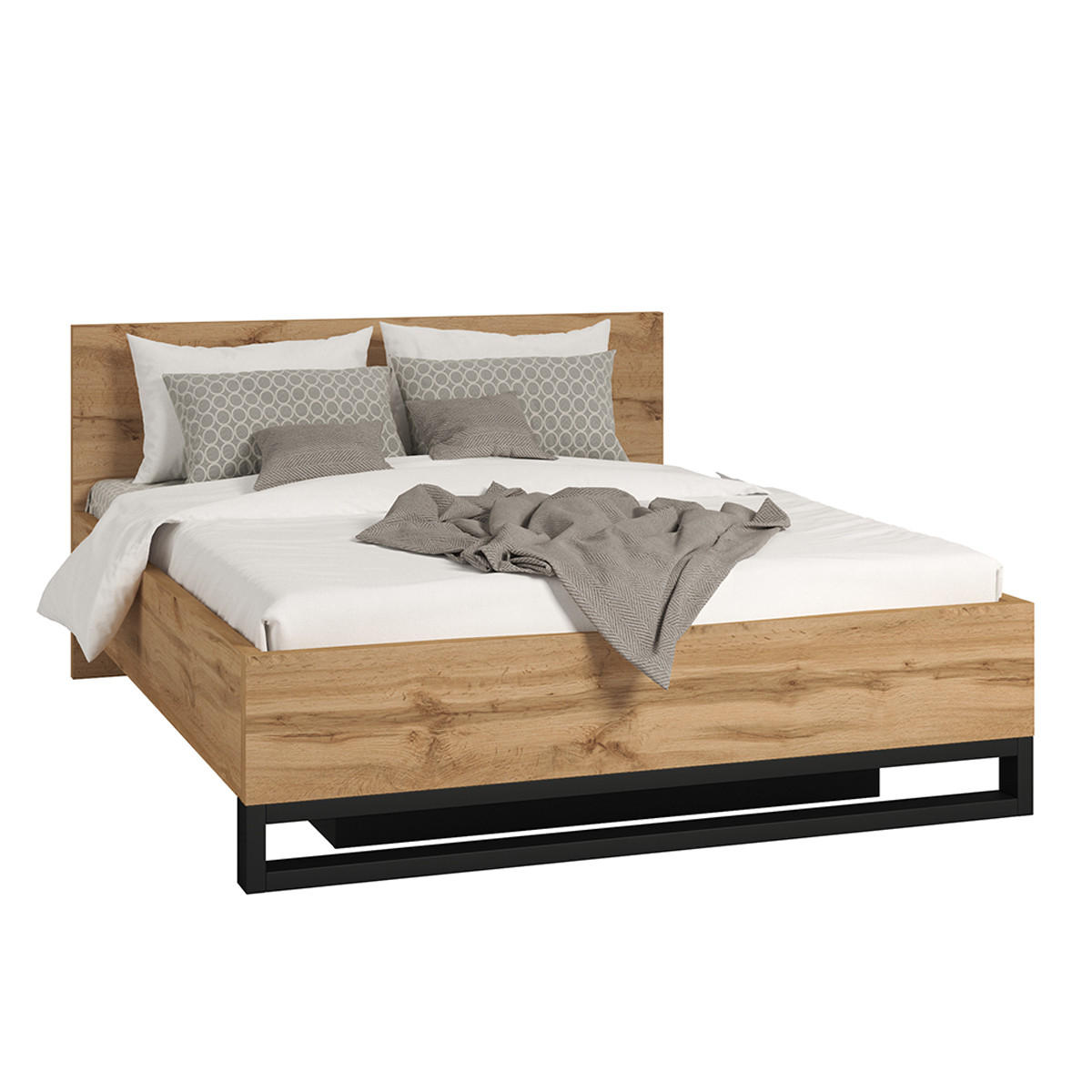 BOXSPRING POSTEL 160/200 Eden Dřevo - hnědá, kompozitní dřevo (160/200cm) - Petits-meubles