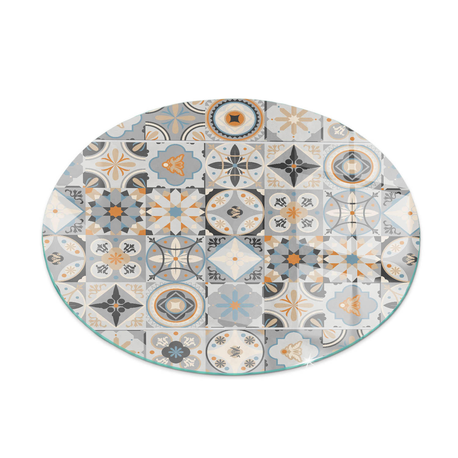 ArtPrintCave Glasplatte Grau 70x70x0.4 cm