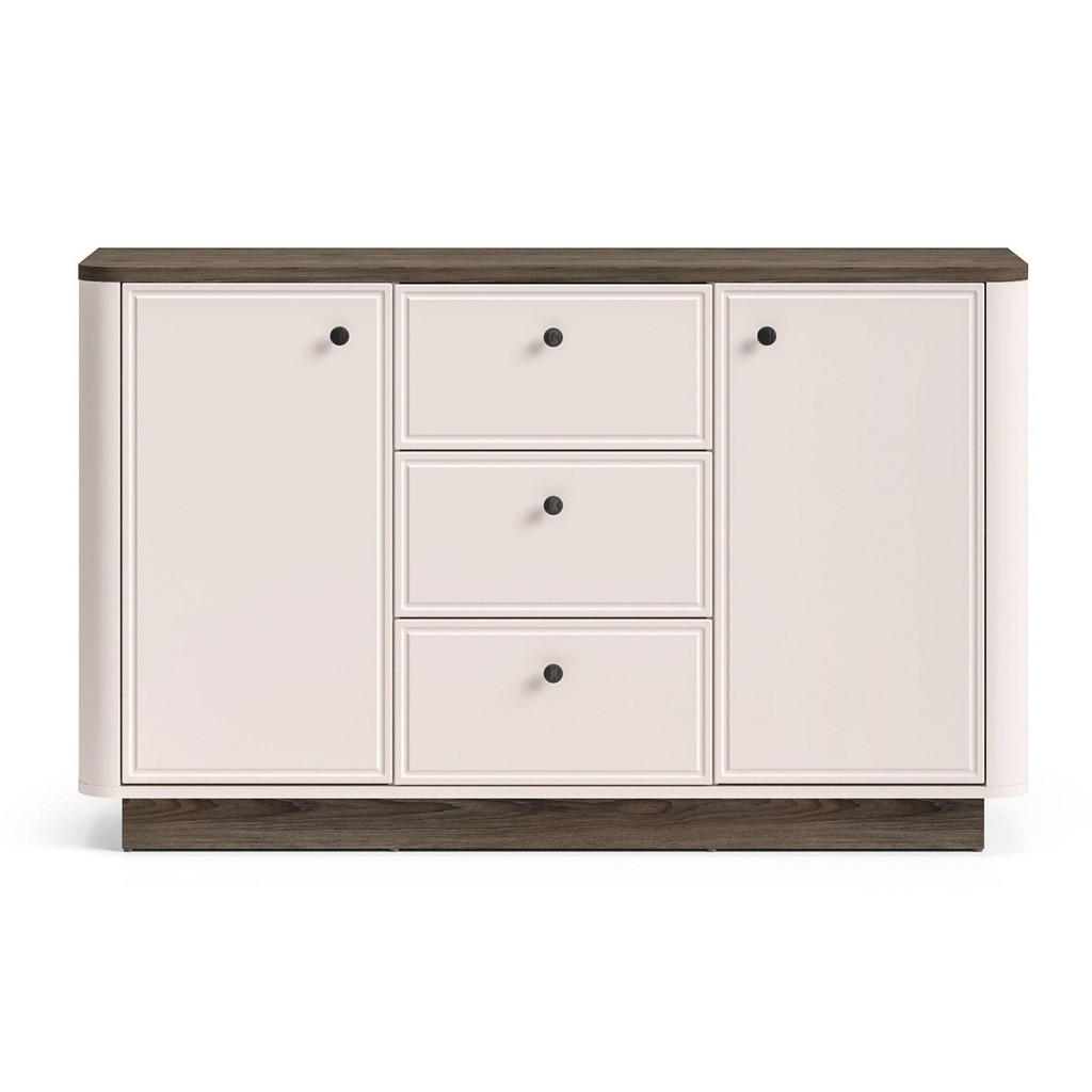 Selsey KOMODA Vilavio kašmír/dekor dub tmavý 138 cm